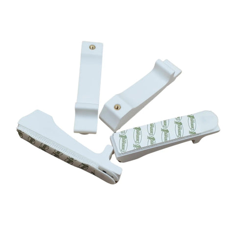 Pegboard Wall Mounting Hardware Kit With Command Strips No Wall Holes Needed Compatible With SKADIS Pegboards Matte White Finish