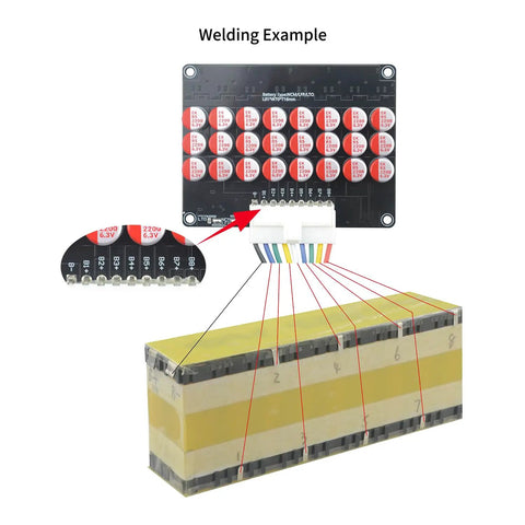 No Fuss Smart Active Battery Balancer Pushing 5.5 Amps Of Rock Solid Precision Across 5S To 21S Setups, wiring and connection example