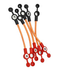 Totally Rad 6Pcs E-Bike Battery cables with Thick Flex Copper Wire 2.5mm² That Boost Safety Flame Resistant PVC Insulation For Super Charging And High Performance Ride On Any Street, orange leads