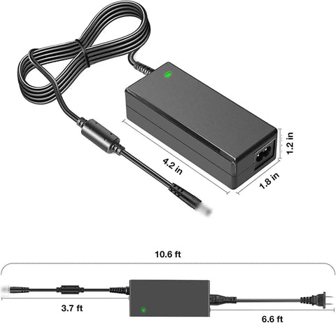 15V AC DC Power Adapter Charger For MediConsult MRS 2000 Plus Designo Home PEMF Machine FW 7555M-15 dimensions visible