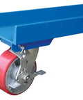 Heavy Duty Portable Gantry Crane With 1000 Lb Capacity And Adjustable Steel Frame For Garage Workshops And Auto Shops wheel detail.