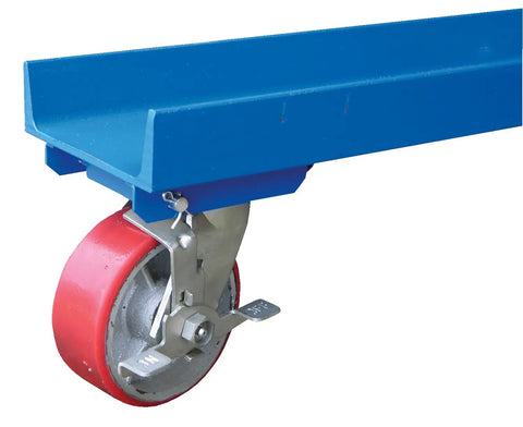Heavy Duty Portable Gantry Crane With 1000 Lb Capacity And Adjustable Steel Frame For Garage Workshops And Auto Shops wheel detail.