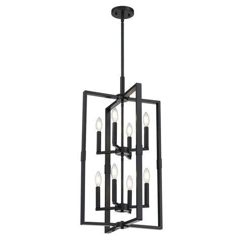 8 Light Farmhouse Rustic Vintage Chandelier For Dining Room And Kitchen Island Industrial Semi Flush Mount Ceiling Light.