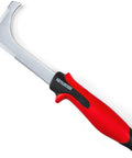 Three In One L Shaped Weeder For Cracks And Crevices With Japanese SK5 Steel Non Slip Ergonomic Handle 10.5 Inch Weed Puller side view
