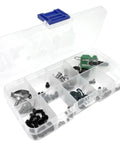 Ultimate ZhXu Shuo 1 Box Screw Kit For Industrial Sewing Machines With Metal Fasteners, organized in a clear storage box.