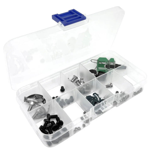 Ultimate ZhXu Shuo 1 Box Screw Kit For Industrial Sewing Machines With Metal Fasteners, organized in a clear storage box.