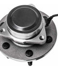 Close-up of 2 Piece Front Wheel Hub And Bearing Assembly For Chevy Silverado 1500 Classic 2007 And GMC Sierra 1500 Classic 2007