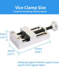 Dimensions of vice clamp for Dope Little Mini Milling Machine For Wood And Soft Metals, ideal for compact projects.