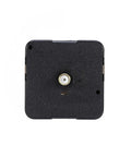Quartz Clock Mechanism Kit With Hands And Motor For Easy Wall Clock Repair, black motor front view, simple install tool.