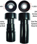 Comparison of standard and Cen-Tec Systems hose ends for Beast 30 Foot Shop Vacuum Extension Hose With 2.125 To 2.25 Inch Universal Adapter
