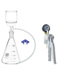 Suction Filtration Kit 1000ml With 250ml Buchner Funnel And 1L Glass Erlenmeyer Flask With Handle Vacuum Pump 24/40 Ground Joint
