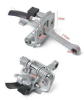 Front Door Hinge And Check Strap Replacement For Arosa 1997 Through 2004 Durable Metal Hinge Kit with dimensions shown
