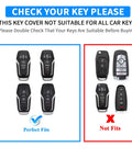 Heavy Duty Smart Key Fob Cover For Ford And Lincoln Rides 2013 Through 2017 With Four Or Five Buttons shown next to unsuitable keys.