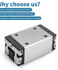 Linear slide block R162211422 single bearing unit compatible with R162219420 and R162219422, shown in front view.
