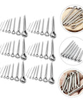 220 Piece Dowel And Cotter Pin Assortment Kit For Automotive Repair With Hairpin And Hitch Pins Versatile Fasteners For Mechanics Garage Use Easy Install And Secure Fit stainless steel cotter pins shown in assorted sizes