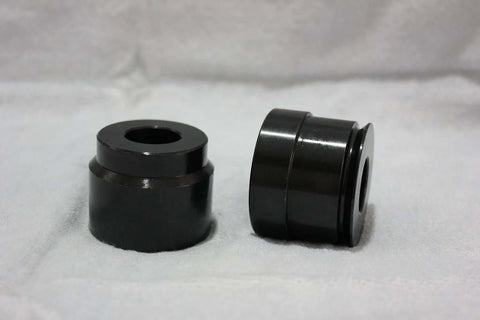 Two black oxide coated dies from the Anti Rust Bead Roller Die Forming Kit For 22mm Shaft With Ten Extra Dies For Hemmed Edges