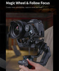 SCORP-C 3-Axis Gimbal Stabilizer for DSLR and Mirrorless cameras holding Sony camera with Magic Wheel Follow Focus
