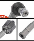 Front Inner And Outer Tie Rod End Kit Replacement For Audi A4 A5 S5 Quattro Models To Fix Uneven Tire Wear And Keep Your Steering Tight And Responsive 2017 2018 2019 2020 2021 2022 2023 close-up metal steering linkage parts