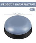 24 Pack Self Adhesive Furniture Sliders Move Heavy Chairs Sofas And Desks Slick Across Floors No Sweat Round Carpet Protectors Halt Dents Easy Glide Movers Total Win, gray round slider, 0.50-inch diameter.