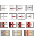 Built Tough Universal Wall Anchors For Concrete And Brick Featuring Auto Expanding Core installation instructions with various surface examples.