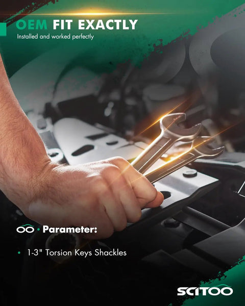 Mechanic holding tools near engine for 1-3 Inch Lift Kit Rear Shackles With Torsion Keys For Chevy S10 1982-2004 S10 Blazer 1996-2004