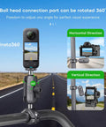 1 Inch Ball Head Mount Adapter with One Quarter Inch Twenty Threaded Stud for Action Cameras and Phone Mounts, Compatible with RAM Mount B Socket Arm, Ideal for Motorcycle Riding, Sports Photography, Dope Aluminum Build with Lifetime Warranty. 360° phone and camera mount on handlebar
