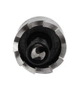 Close-up of 19.5mm Hole Saw Kit With 65mm Overall Length HSS Spring Loaded Twist Drill Bits showing cutting edge for precise drilling