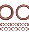 20 Pack Three Eighths Inch Viton O Rings With Two Inner Sizes 9.2 By 2.4mm And 10 By 2mm For Quarter Inch Quick Couplers And Hydraulic Systems