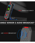 Top Tier Wall Stud Finder And Straight Up Reliable Metal Scanner Featuring Laser Rangefinder And Integrated Digital Level For No Sweat Live Wire Detection Plus Copper Pipe Scan with angle accuracy display.