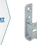 1-5/16 Inch J Hook With Removable Angle Bracket For Ceiling Mounts In Zinc Plated Steel Holds Up To 40 Cat 5e Cables