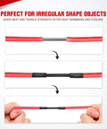 650-Piece Heat Shrink Tubing Kit With 3:1 Shrink Ratio demonstrating use on irregular objects