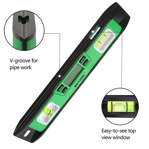 Premium 10 Inch Digital Torpedo Level Featuring Powerful Magnetic Base And Accurate Electronic Inclinometer For Dead On Angle Readings And Legit Layout Work On Every Single Project