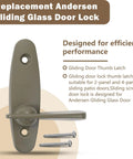 Thumb Latch Replacement Sliding Door Lock for Patio Doors Fits Narroline Gliding Perma Shield Gliding And Frenchwood Gliding Models