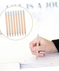 Bulk Golf Pencils 50 Pack With Erasers Graphite Wood Pencils For School Office And Art Projects Half Golf Pencils Kid Friendly Easy Sharpening Mess Free Writing shown with person writing on paper