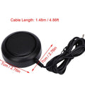Tough 1W Car Radio External Speaker With 3.5mm Plug, Heavy Duty ABS Shell, compact size with cable, black mesh design