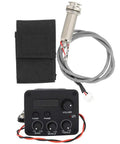 Three Band EQ Preamp Guitar Pickup System With LCD Display Piezo Pickup Volume Bass Middle Treble Knobs Easy To Use
