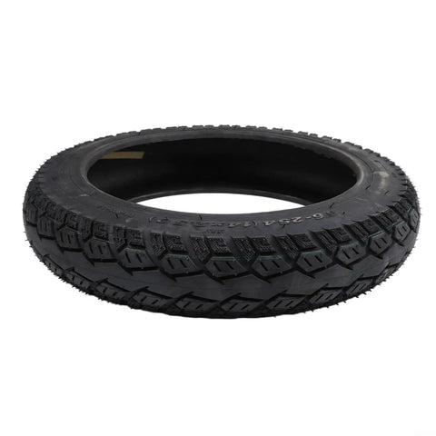 14x2.50 Tubeless Tire For Electric Bicycle And EV Scooter Replacement, Puncture Resistant Rubber Wheel, black tire side view