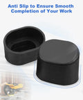 Heavy Duty Anti Slip Table Saw Stand Rubber Foot Pads Replacement Grips with rounded tops for vibration damping support.