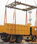 Beefy Heavy Duty Cargo Hoisting Net for Material Handling Polyester Lifting Net With Extended Corner Slings on truck
