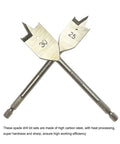 Heavy Duty Spade Drill Bit Set For Woodworking With High Carbon Steel Paddle Bits And Quick Change Hex Shank Sizes 25 30mm