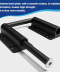 Black Patio Sliding Door Latch 2.36 Inch Loop Lock for Glass Doors, Screen Doors, RV, and Barn Doors, 90 and 180 Degree Swing