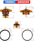 Bonnet And Poppet Assembly Repair Kit For DIY Friendly One Half To Three Quarters Inch Pressure Vacuum Breaker dimensions