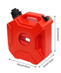 5 Liter Fuel Storage Tank With Bleed Valve And Transfer Pump, Portable Gas Jug For Cars, Motorcycles, Boats And Outboard Motors
