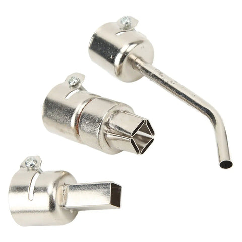 Pro Grade Curved Angle Heat Gun Nozzle Kit 8 Pcs Stainless Steel Tips For Delicate Electronics Repair Phone Maintenance PCB Desoldering