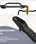 Top Grind Heavy Duty Table Saw Lever Lock Replacement Fits Dewalt DWE74911 Workbench Replaces N250539, close-up black lever lock.