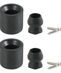 Low Profile Rubber Trailer Door Holder Kit for RV Camper Boat Horse Trailer with rugged bumper and screws 2-pack.