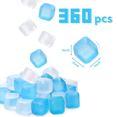 360 Pack Reusable Ice Cubes For Camping And Ice Baths, 12 Lb Set For Muscle Recovery, Facial Cooling, No Wet Mess, Easy Aromatherapy