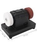 Versatile Oreilet Mini Bench Grinder With Dual Wheels Offers Adjustable Speeds Up To 6000 Rpm For Sharpening Knives Drills And Rust Removal Compatible With Bosch D CB240 Batteries For Home And Workshop Tasks, featuring dual wheels and compact design.