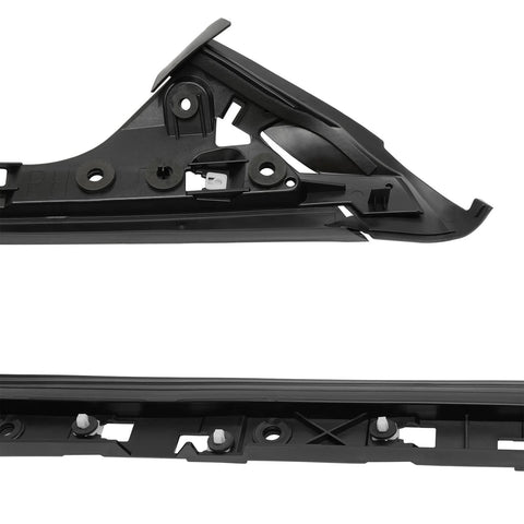 Windshield A-pillar trim molding set, side view, black plastic for 2011–2019 Ford Explorer, right front