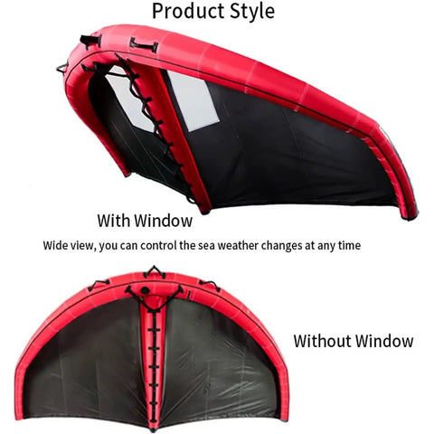 Red Inflatable 6m Foil Wing Kite For Wind Wing Foiling All In One With Window and Without Window Options